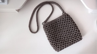 Сумочка из шнура за один вечер / Tutorial crochet bag