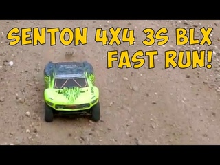 Быстрый Offroad Arrma Senton 3s BLX наваливает по грунтовке!