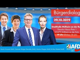 AfD Bürgerdialog in der Stadthalle Mülheim an der Ruhr
