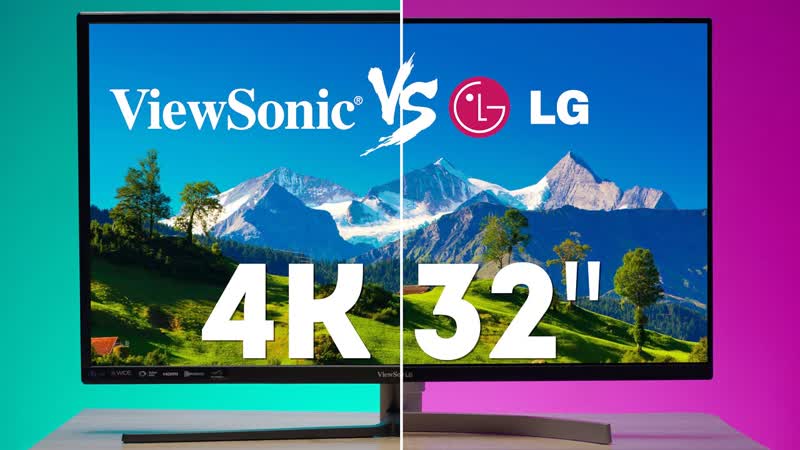Недорогои 4К 32 Дюи ма монитор LG 32 UN650 W и View Sonic VX3211 4 K MHD обзор и