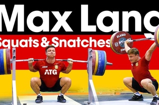 Max Lang 🇩🇪 Snatches & Squats One Day Out from 2017 European Weightlifting Championships