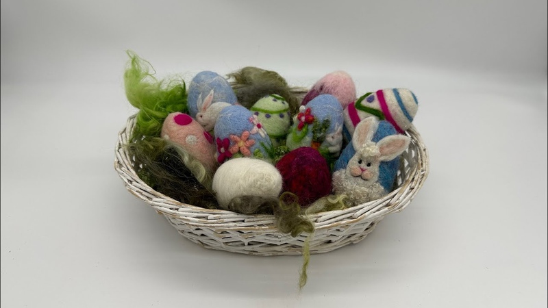 Easy Needle Felt 3 D Easter Egg