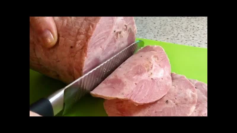 Ветчина домашняя. Ветчина из свиной лопатки. Рубленая