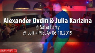 Alexander Ovdin & Julia Karizina social dancing @ Salsa Party @ Loft «P4ELA»