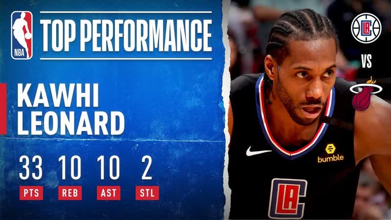 Kawhi Drops FIRST Career TRIPLE