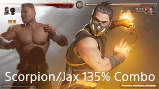 MK1: Scorpion/Jax 135% Combo (3 Resets)