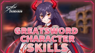 Action Taimanin | Greatsword Character skills showcase!