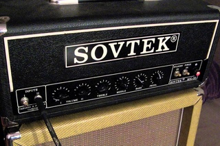 Cranked Sovtek MIG-50 amp with DeArmond M70 guitar