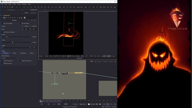 Creating Fire Effect using Fabric, Davinci Resolve