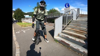short clips with some slomo edit EUC crash V11 Inmotion Begode V3
