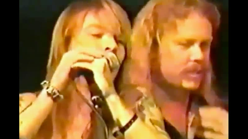 Metallica Guns N Roses Skid Row Live at RIP Magazine Party (1990) U Crazy For Whom The Bell Tolls Hair Of The