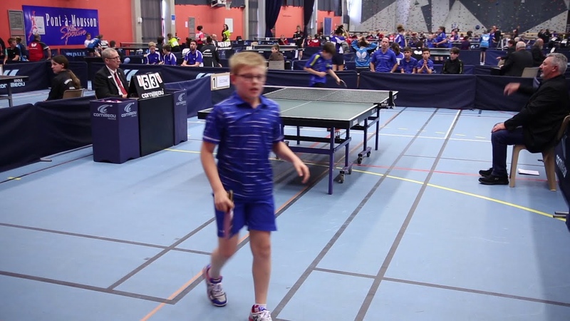 Felix Lebrun (2215) Roman Baraban (1932) en 2018 Tennis de table France
