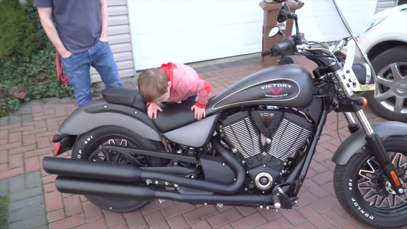 Sons buy their father his Dream Motorcycle of over 20