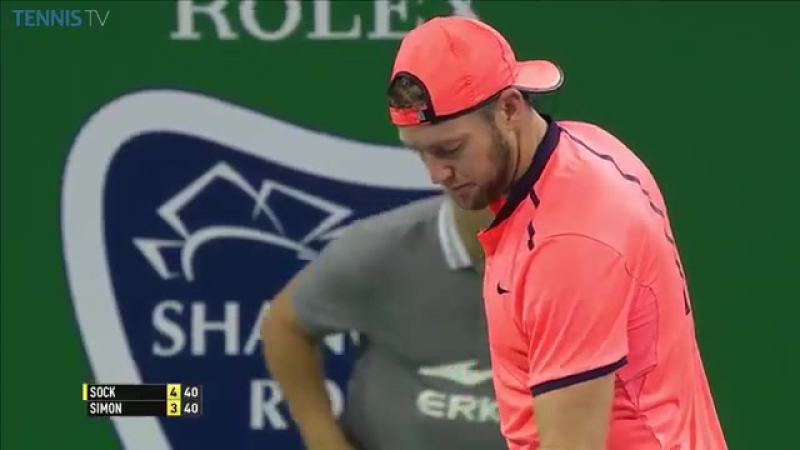 LOB TWEENER WINNER ALERT Jack Sock take a