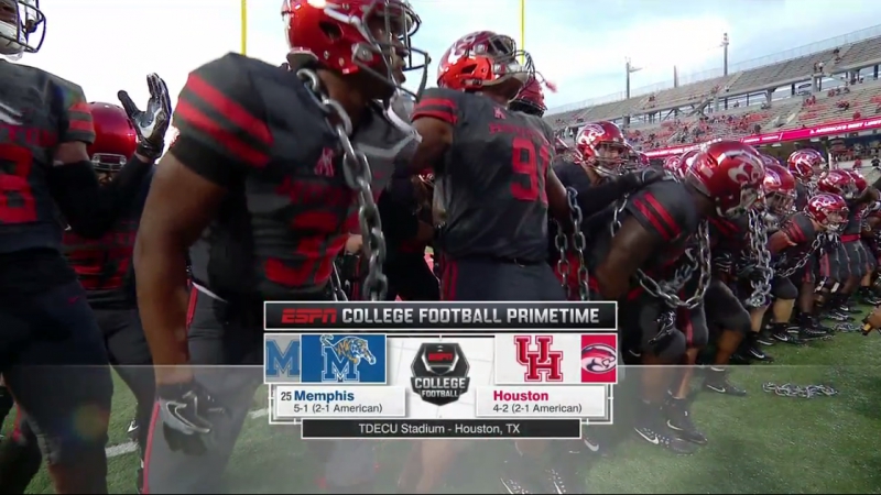 NCAAF 2017, Week 08, (25) Memphis Tigers Houston Cougars, 2Н, ,