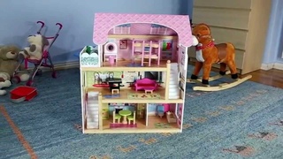 Drewniany domek dla lalek “Rezydencja Bajkowa“ ECOTOYS