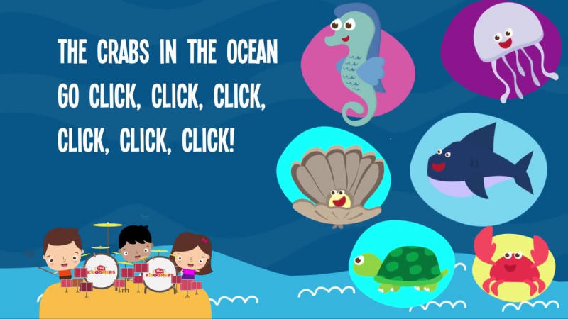 Animals In The Ocean Kids Song Lyrics Nursery Rhyme Animal