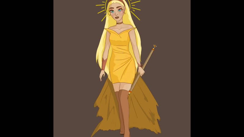 Procreate SPEEDPAINT ( Goddess of the sun