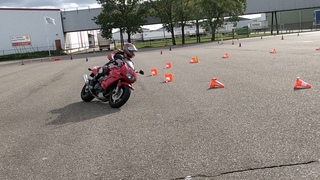 Richard on his new gymkhana bike