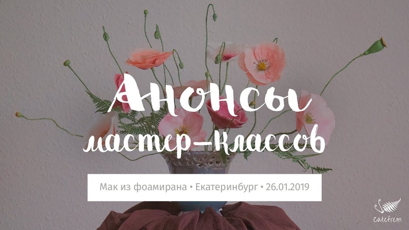 Обновленный живой урок Мак из фоамирана в