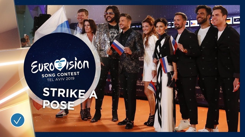 STRIKE A POSE: Eurovision Stars show their best poses on the orange