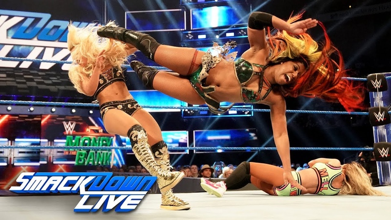 Ember Moon Carmella vs. Mandy Rose Sonya Deville: Smack Down LIVE, May 7,