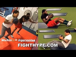 ADRIEN BRONER BEGINS PACQUIAO CAMP WITH GERVONTA DAVIS TAKING STRENGTH TRAINING TO NEXT LEVEL