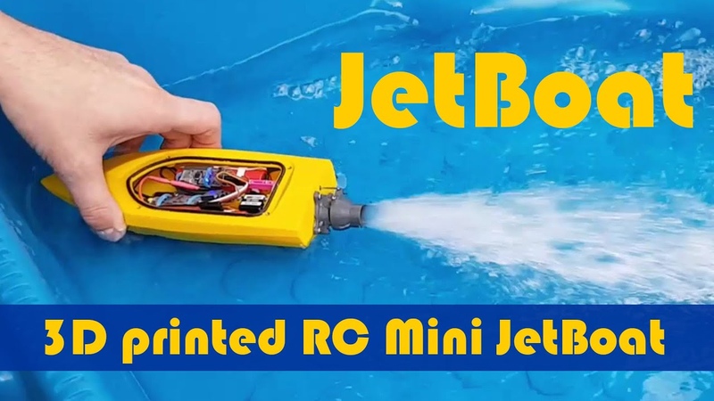 3 D Printed RC JET Boat with JET Drive
