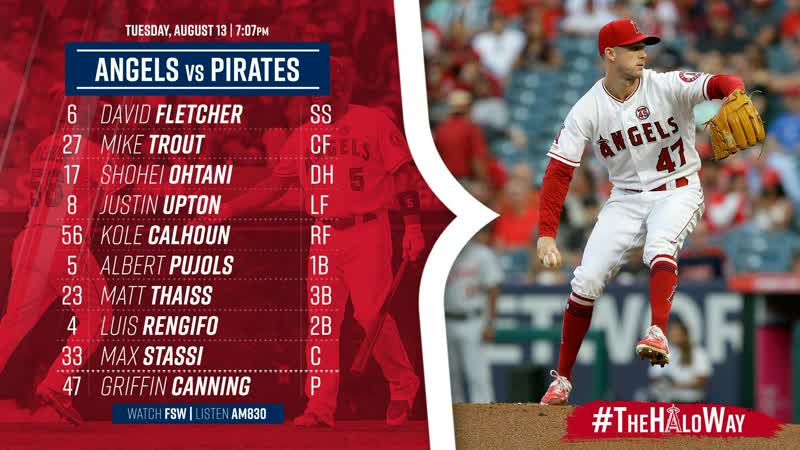 MLB, Pirates vs Angels, 2, 3