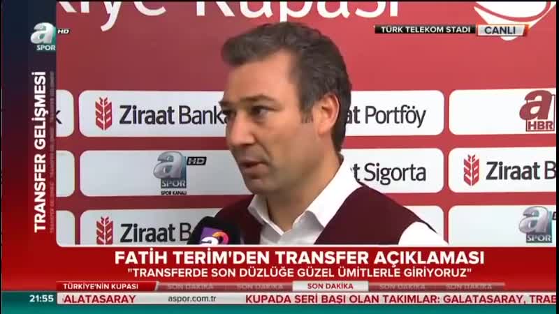 Galatasaray 4 1 Boluspor Fatih Terim Transfer Açıklamaları Röportaj ve