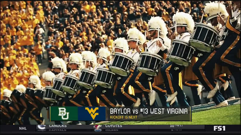 NCAAF 2018, Week 09, Baylor Bears (13) West Virginia Mountaineers, 2 H,