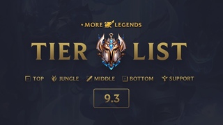 MoreLegends Tier List Patch 9.3