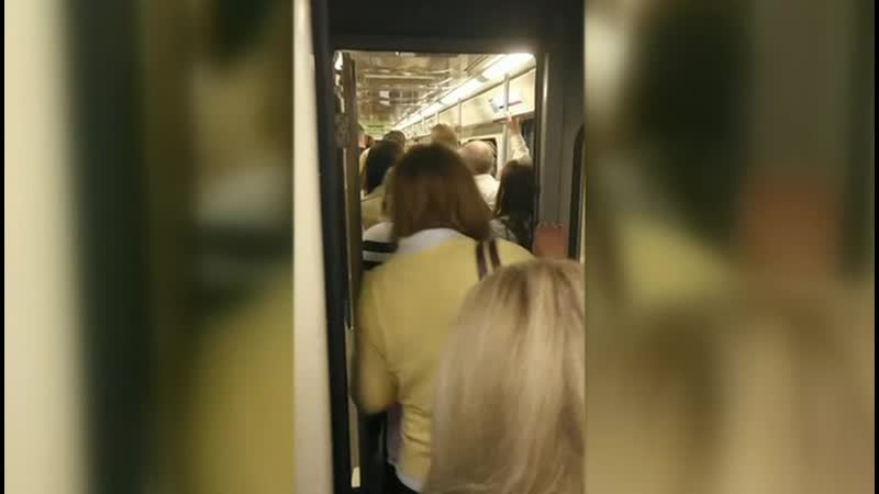 Из поездов, застрявших в тоннеле метро, вывели