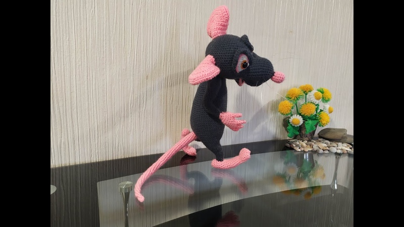 Крыс Ремми из Рататуй, ч. 5. Ratmy Remy from Ratatouille, р. 5. Вязать