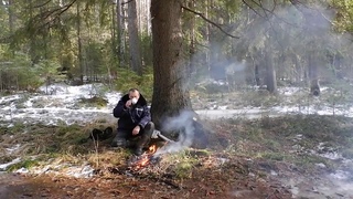 Март природа весна лес тайга музыка релаксация
