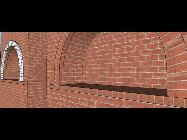 Sketchup Making Of; Creating Brick Arch With Texture And 3 D