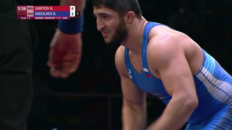 GOLD FS 97 kg: A. SARITOV ( ROU) v. A. SADULAEV (