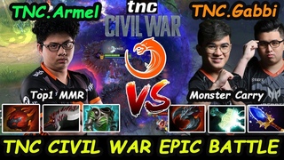 TNC CIVIL WAR !! ARMEL Alchemist vs Gabbi FACELESS VOID EPICBATTLE Dota 2 pro Gameplay