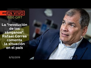 La revolucin de los znganos: Rafael Correa comenta la situacin en el pas