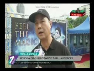 Semen Krachinov at The Moscow Circus TV report