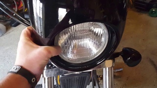 Fitting the Harley Davidson fairing on a Honda Shadow