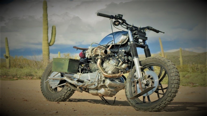 Twin Turbo Mad Max Style Virago 920 Bobber FULL