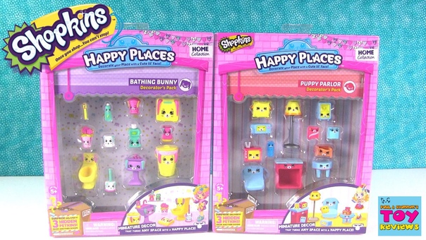 Shopkins Happy Places Puppy Parlor Bathing Bunny Shoppies Review Opening, PSToy