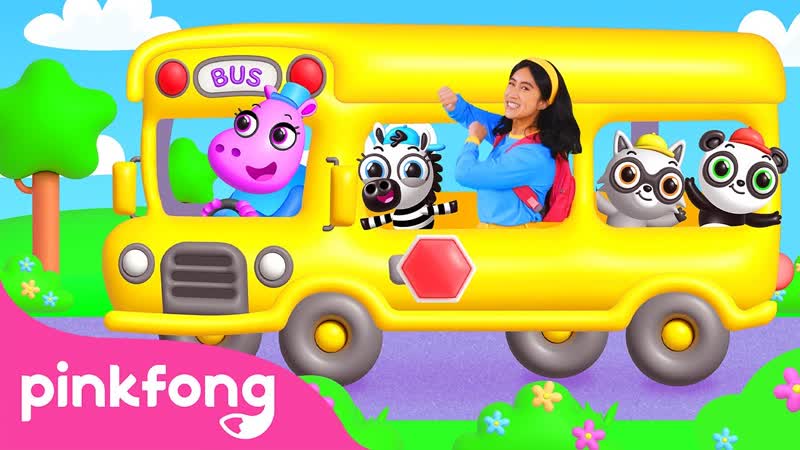 Wheels on the Bus Song ( Hey Tenny ver. ), Nursery Rhymes, Educational Video for Kids