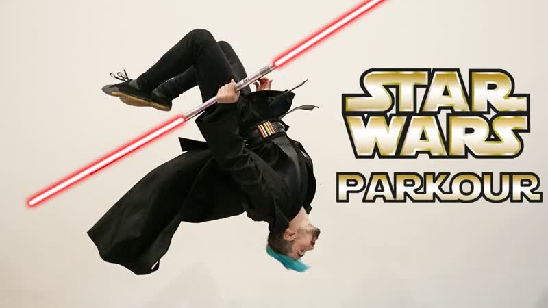 Star Wars Parkour In Real Life ( Lightsaber