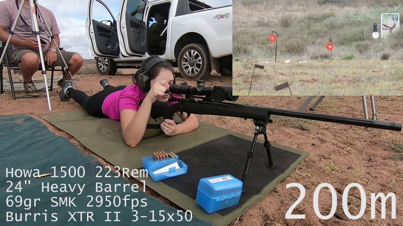Howa 223 Rem out to 500m 1st time Shooting her new