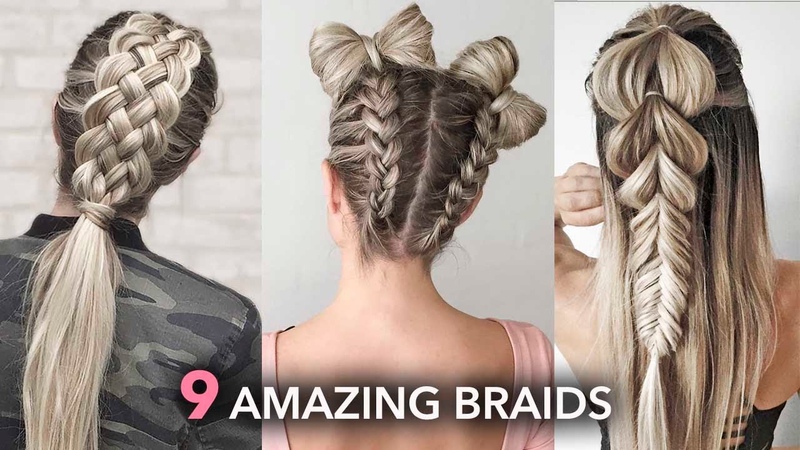 9 Amazing Braids and Hairstyles DIY Tutorials by Nina
