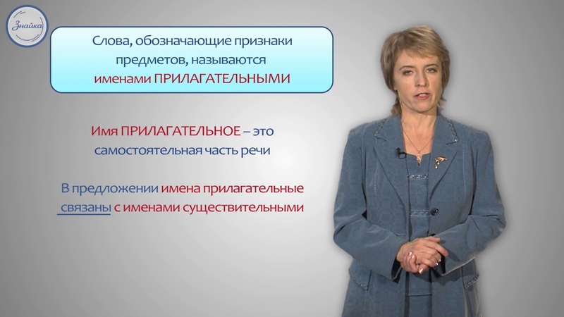Русский язык 3 класс. Имя прилагательное как часть