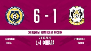 Обзор Женщины. Чемпионат России. 1/4 финала. Лагуна - Тюмень. Матч №2.