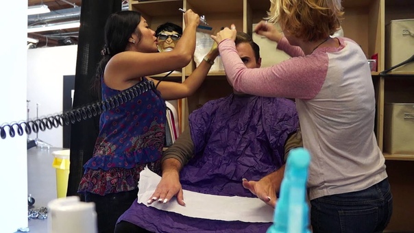 Bart Baker Wrecking Ball Parody: Behind the Scenes, , Makeup